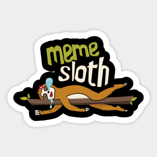 Meme Sloth Sticker